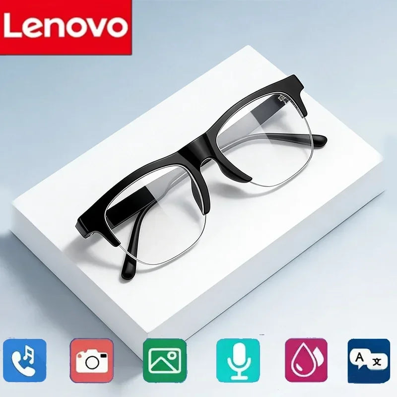 Lenovo 2026 New 8K AI Smart Glasses AI Translation HD Hands Free Calling AI Chat Recording Music Playback Smart Sunglasses