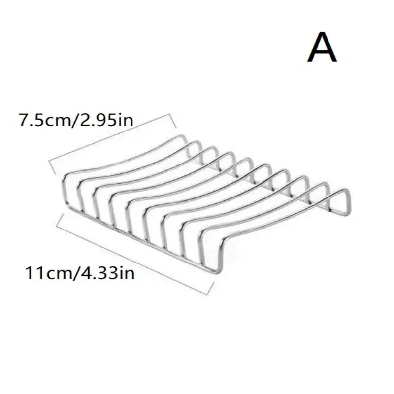 1Pc Stainless Steel Soap Dish Holder with Drain Tray - Bathroom Sink Organizer Kitchen Counter Storage Rack for Soap