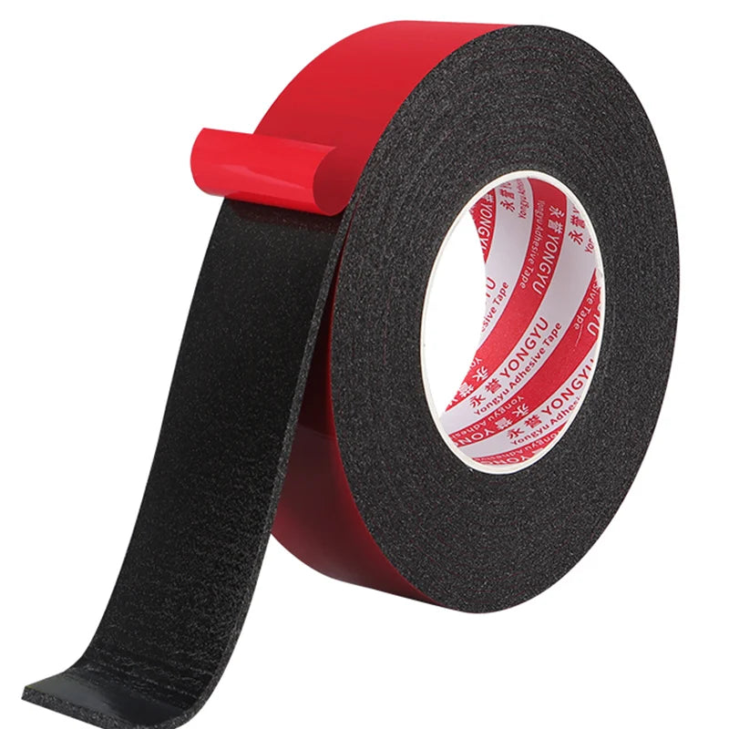 Super Strong Black Foam Double Sided Tape Sponge Soft Mounting Adhesive Tape Door Window Anti-collision Fixed Protect Tapes