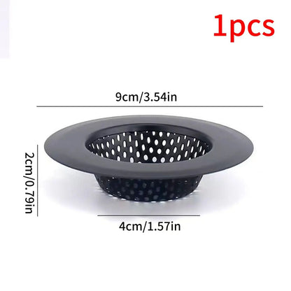 1/2 Pack of Black Matte Kitchen Sink Strainers, Available in 5.3cm / 2.08inch , 7cm / 2.87inch , 9cm / 3.54inch , 11.5cm / 4.52inch , 4 Different Sizes, Stainless Steel Sink Drain Strainer, Dishwasher Safe, Kitchen Sink Strai