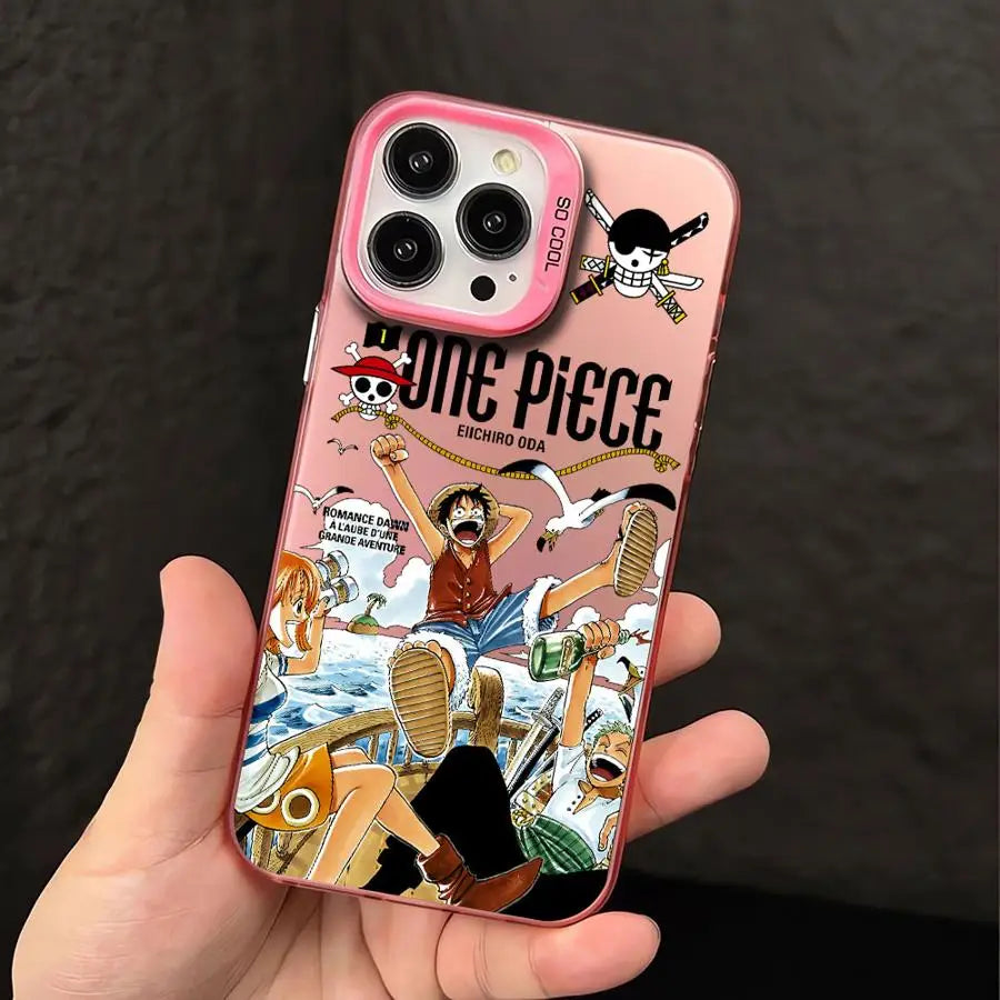 Case for iPhone 14Pro 15 13 Pro MAX 11 16Pro 16e XR XS MAX 14 12 Soft Cover Anime O-One PieceS