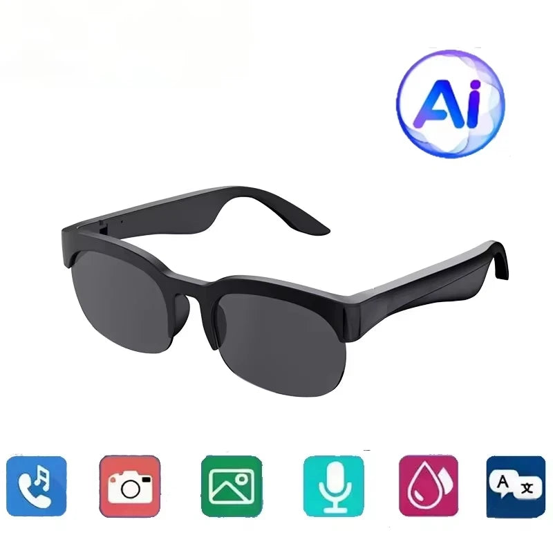 Lenovo 8K 1600MP AI Smart Glasses HD Hands-Free Calling AI Translation AI Chat Logging Music Playback New Smart Sunglasses