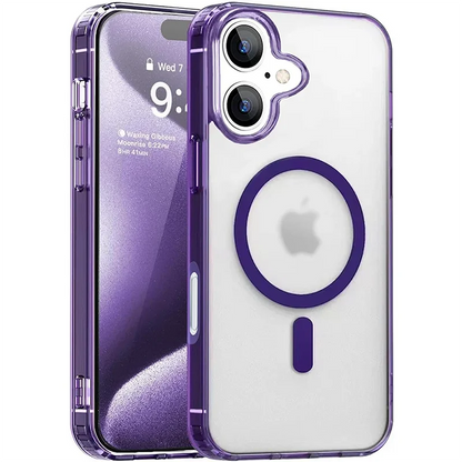 Magnetic Magsafa Strong Hybrid Case For iPhone 16 15 14 13 12 11 Pro XS Max Plus Mini X XR Candy Color Matte Hard Cover Silicone