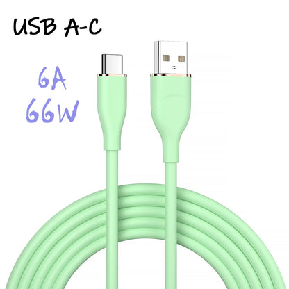 UGOURD Liquid Silicon USB-Type C To C Fast Charging Cable 66W USB to C PD 60W 45W 27W For Huawei SCP Xiaomi iPhone 15 16 Pro Max
