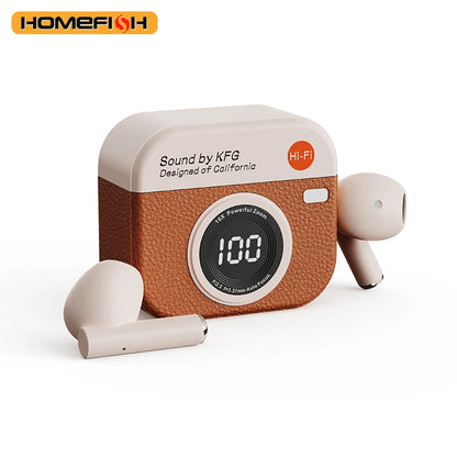 Q86 Bluetooth 5.3 Wireless Headphones Power LED Digital Display 24hours Endurance HiFi Gaming Headsets Waterproof Sports Earbuds
