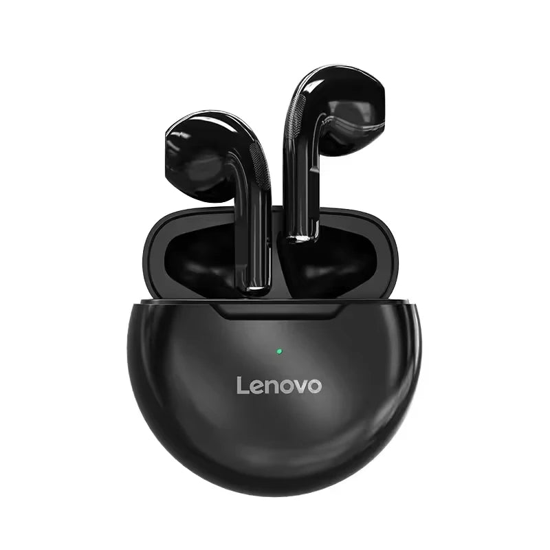 Lenovo HT38 TWS Sport Earphones, Mini Wireless Bluetooth Headset, HiFi Stereo Bass Fast Charging Case Sweatproof Running Earbuds