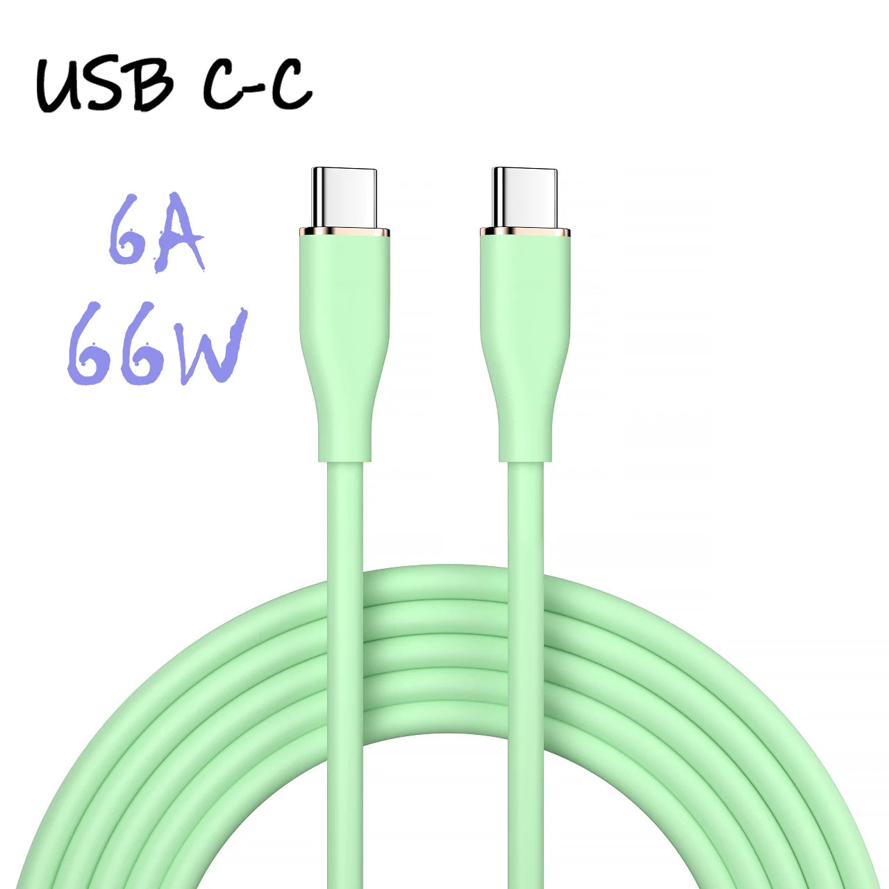 UGOURD Liquid Silicon USB-Type C To C Fast Charging Cable 66W USB to C PD 60W 45W 27W For Huawei SCP Xiaomi iPhone 15 16 Pro Max