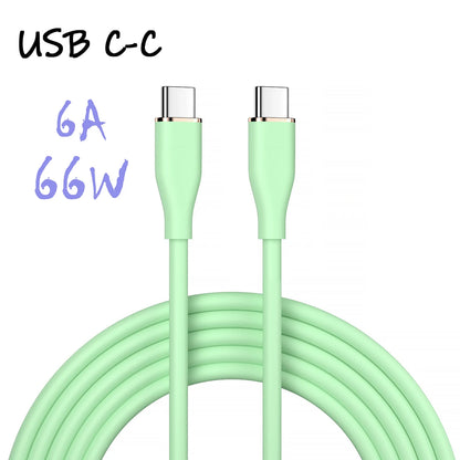 UGOURD Liquid Silicon USB-Type C To C Fast Charging Cable 66W USB to C PD 60W 45W 27W For Huawei SCP Xiaomi iPhone 15 16 Pro Max