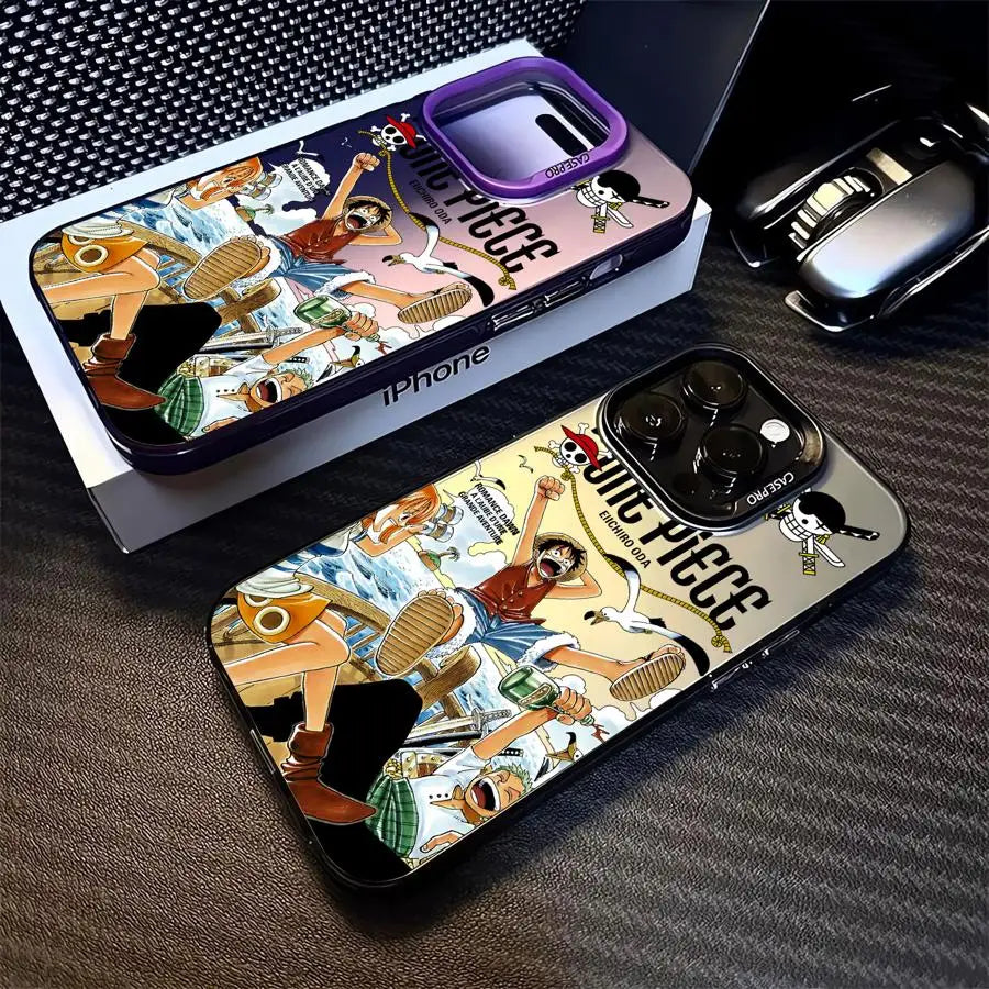Case for iPhone 14Pro 15 13 Pro MAX 11 16Pro 16e XR XS MAX 14 12 Soft Cover Anime O-One PieceS