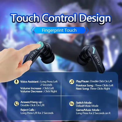 Choice Lenovo GM2 Pro TWS Wireless Bluetooth V5.4 Earphone HD Call Low Latency Headphones Dual Mode Music Gaming Earbuds GM2PRO