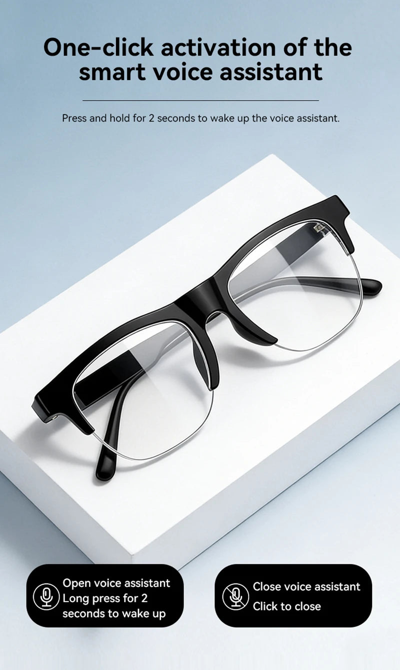 Lenovo 8K HD AI Smart Glasses AI Translation Hands-Free Calling AI Chat Logging Music Playback Smart Sunglasses for Men
