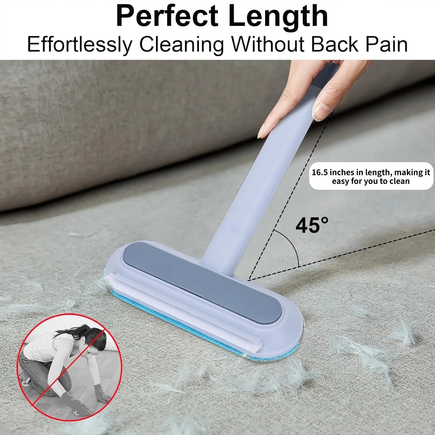 Pet Hair Remover, a Four in One Reusable Tool for Dog and Cat Hair Removal - Suitable for Sofas, Carpets, and Car Seats