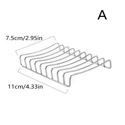 1Pc Stainless Steel Soap Dish Holder with Drain Tray - Bathroom Sink Organizer Kitchen Counter Storage Rack for Soap