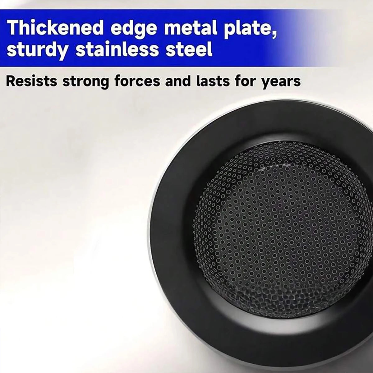 1/2 Pack of Black Matte Kitchen Sink Strainers, Available in 5.3cm / 2.08inch , 7cm / 2.87inch , 9cm / 3.54inch , 11.5cm / 4.52inch , 4 Different Sizes, Stainless Steel Sink Drain Strainer, Dishwasher Safe, Kitchen Sink Strai