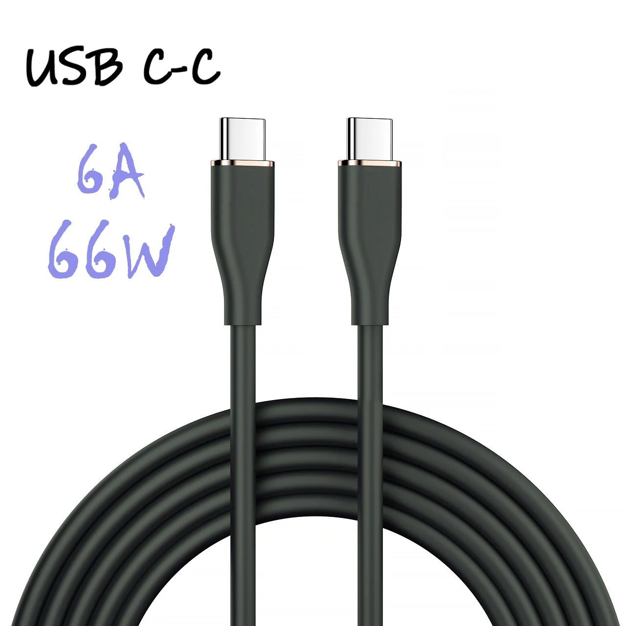 UGOURD Liquid Silicon USB-Type C To C Fast Charging Cable 66W USB to C PD 60W 45W 27W For Huawei SCP Xiaomi iPhone 15 16 Pro Max