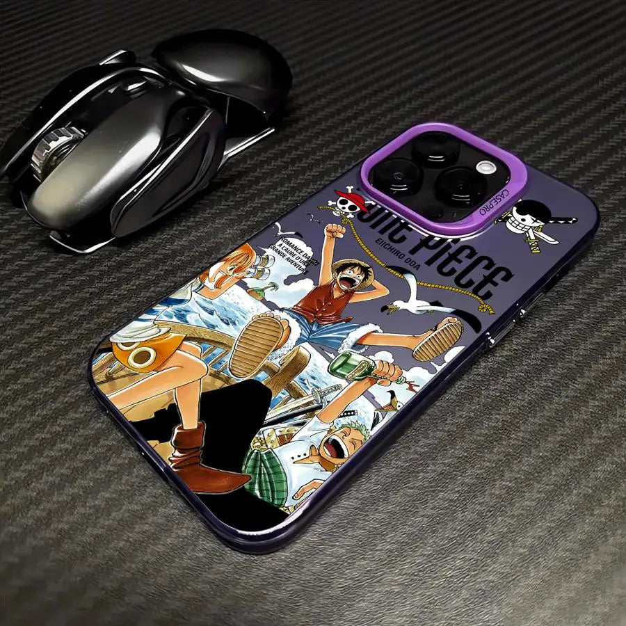 Case for iPhone 14Pro 15 13 Pro MAX 11 16Pro 16e XR XS MAX 14 12 Soft Cover Anime O-One PieceS