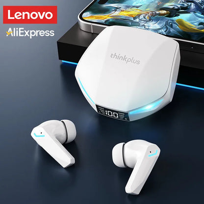 Choice Lenovo GM2 Pro TWS Wireless Bluetooth V5.4 Earphone HD Call Low Latency Headphones Dual Mode Music Gaming Earbuds GM2PRO