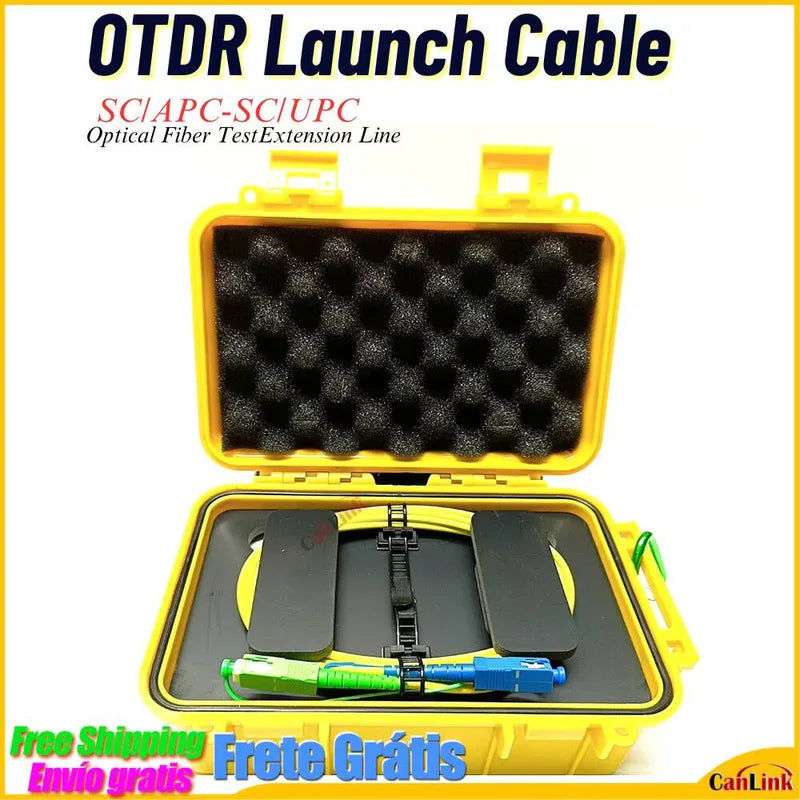 Fiber Optic Launch Cable Box 1310/1550Nm 1km OTDR Dead Zone Eliminator SC/APC-SC/UPC Customized Connector