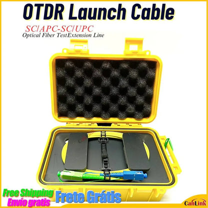 Fiber Optic Launch Cable Box 1310/1550Nm 1km OTDR Dead Zone Eliminator SC/APC-SC/UPC Customized Connector