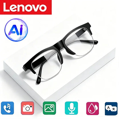 Lenovo 8K HD AI Smart Glasses AI Translation Hands-Free Calling AI Chat Logging Music Playback Smart Sunglasses for Men 2026 New