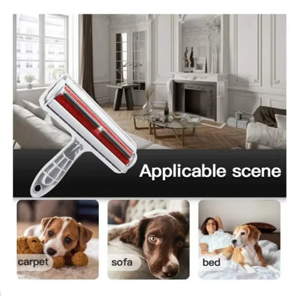 Pet Hair Remover, Floating Hair Removed With One Scratch, Rolling Back And Forth, Two-Way Hair Removal, Washable And Reusable