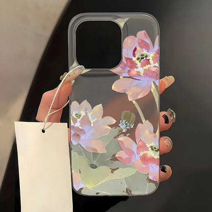 Flower Clear Phone Case For iPhone 16 Pro Case iPhone 13 15 17 11 12 14 Pro Max Plus 12 13 Mini Shockproof Silicone Soft Cover