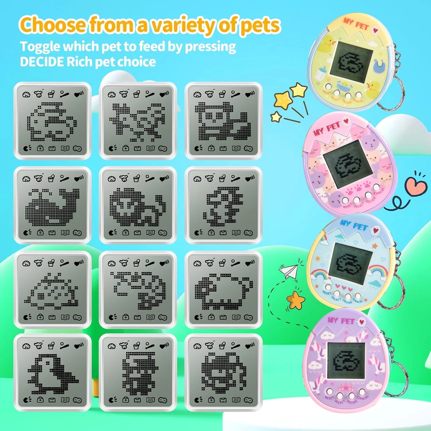 Electronic Pets Game Toys Virtual Nostalgic Virtual Cyber DigitalAnimals Toys For Kids Child