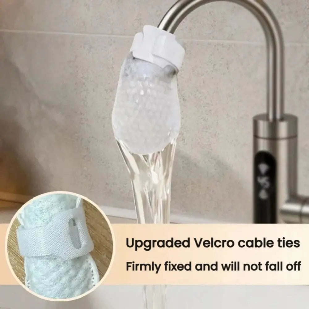 10/20/50Pcs Universal Faucet Filter Cotton Anti-splash Thickened Faucet Filter with T-strap Tap Water Filter Bag