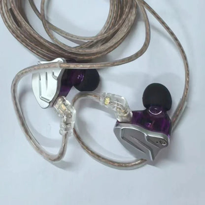 KZ ZSN PRO Earphones 1DD+1BA Hybrid Drive HIFI Bass Earbud Replaceable Cable
