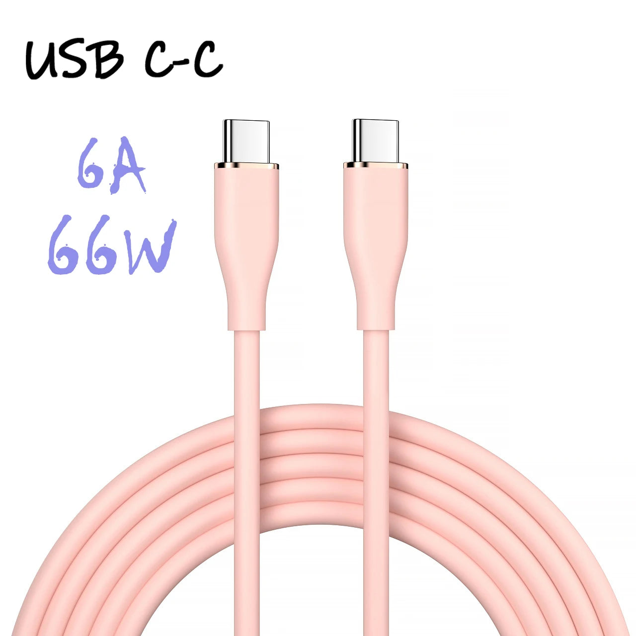 UGOURD Liquid Silicon USB-Type C To C Fast Charging Cable 66W USB to C PD 60W 45W 27W For Huawei SCP Xiaomi iPhone 15 16 Pro Max