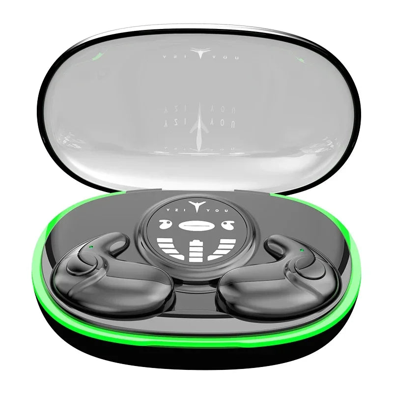 TWS Bluetooth 5.3 Wireless Earphone Invisible Sleep Headphones Hidden Earbuds IPX5 Waterproof Noise Reduction Sports Headset