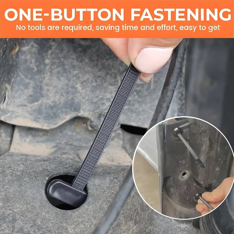 Nylon Cable Tie Buckle Heavy Duty Zip Ties with Pin Button Universal Self-locking Zip Ties Tool Car Daily Repair Fastening Strap