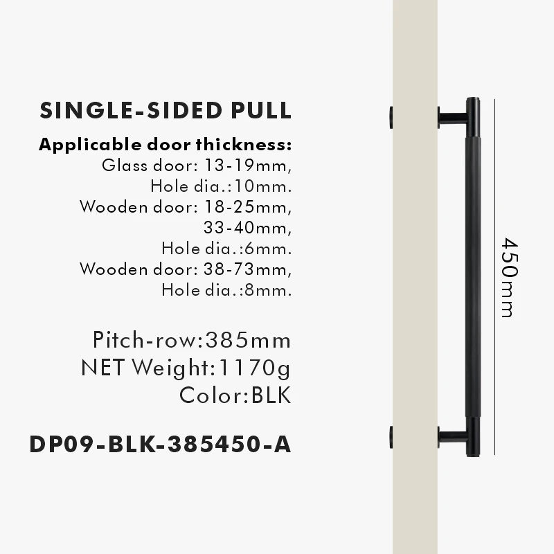 Nurlin Brass Door Double Single Sided Linear Striped Pull Bar Wood Gate Glass Door Shower Room Kitchen Appliance Matt Gold Black