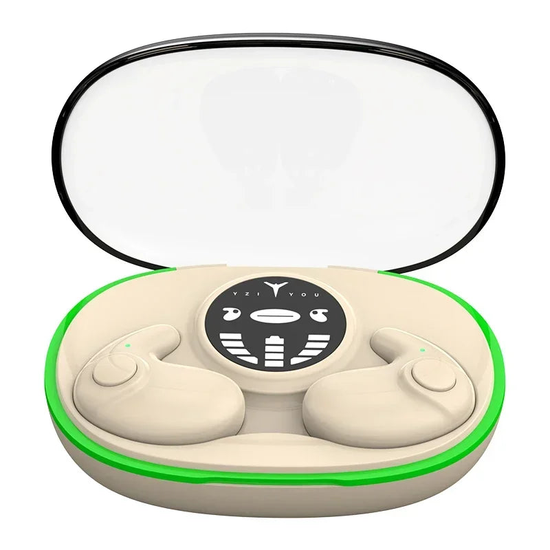 TWS Bluetooth 5.3 Wireless Earphone Invisible Sleep Headphones Hidden Earbuds IPX5 Waterproof Noise Reduction Sports Headset
