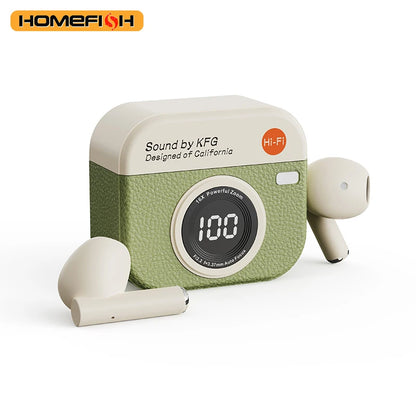 Q86 Bluetooth 5.3 Wireless Headphones Power LED Digital Display 24hours Endurance HiFi Gaming Headsets Waterproof Sports Earbuds
