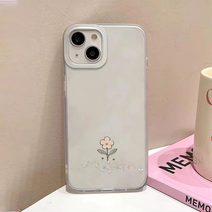 Flower Clear Phone Case For iPhone 16 Pro Case iPhone 13 15 17 11 12 14 Pro Max Plus 12 13 Mini Shockproof Silicone Soft Cover