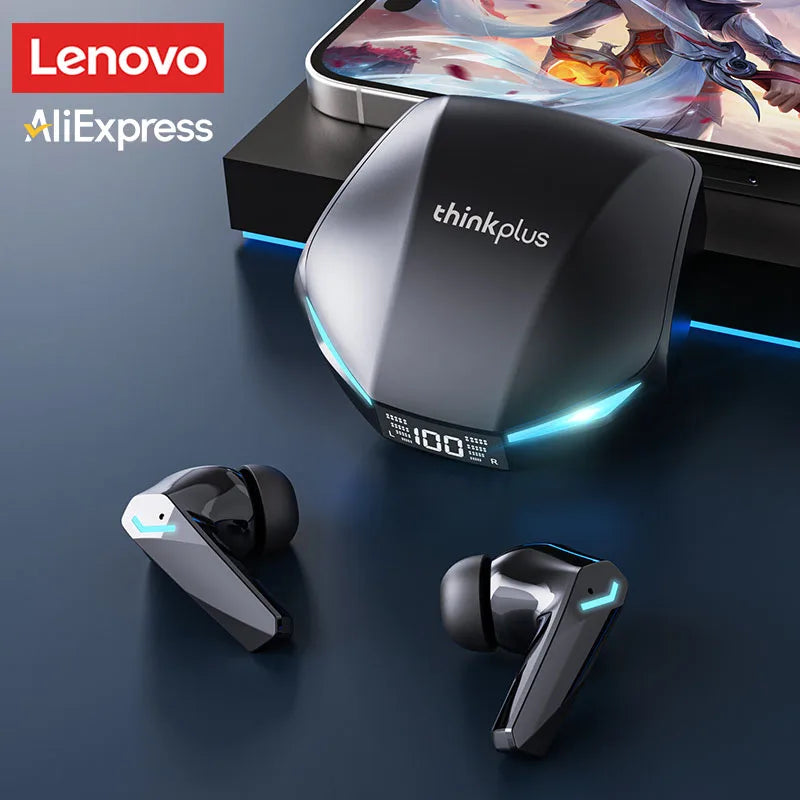 Choice Lenovo GM2 Pro TWS Wireless Bluetooth V5.4 Earphone HD Call Low Latency Headphones Dual Mode Music Gaming Earbuds GM2PRO