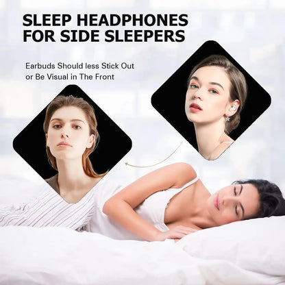 New Bluetooth 5.3 Wireless Earbuds for Sleeping Mini Design Portable Audio for Small Ears Ultra-Mini Sleep Earphones With Mic