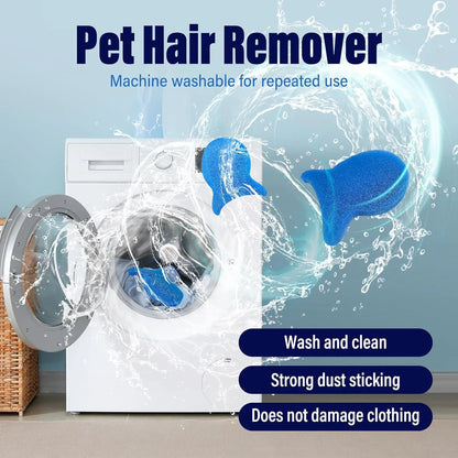 5pcs Pet Hair Remover for Laundry, Effectively Removes Fur, Lint & Dander, Reusable, Eco-Friendly Laundry Pet Hair Catcher