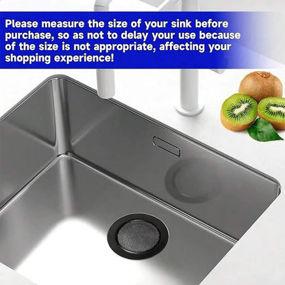 1/2 Pack of Black Matte Kitchen Sink Strainers, Available in 5.3cm / 2.08inch , 7cm / 2.87inch , 9cm / 3.54inch , 11.5cm / 4.52inch , 4 Different Sizes, Stainless Steel Sink Drain Strainer, Dishwasher Safe, Kitchen Sink Strai