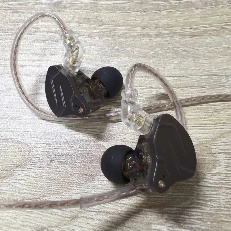 KZ ZSN PRO Earphones 1DD+1BA Hybrid Drive HIFI Bass Earbud Replaceable Cable