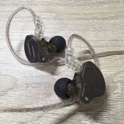 KZ ZSN PRO Earphones 1DD+1BA Hybrid Drive HIFI Bass Earbud Replaceable Cable