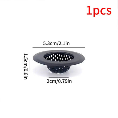 1/2 Pack of Black Matte Kitchen Sink Strainers, Available in 5.3cm / 2.08inch , 7cm / 2.87inch , 9cm / 3.54inch , 11.5cm / 4.52inch , 4 Different Sizes, Stainless Steel Sink Drain Strainer, Dishwasher Safe, Kitchen Sink Strai