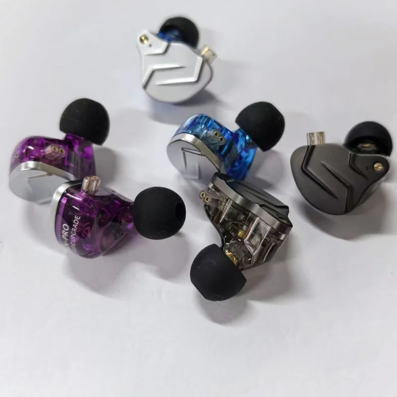 KZ ZSN PRO Earphones 1DD+1BA Hybrid Drive HIFI Bass Earbud Replaceable Cable