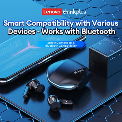 Lenovo GM2 Pro Gaming Earphones Bluetooth 5.4 Sport Headset Dual Mode HD Call Noise Reduction Earbuds with Mic Music Earphones