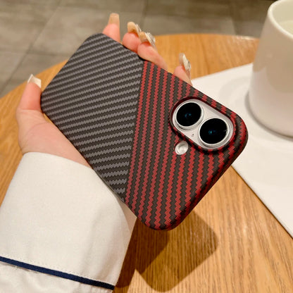 For Magsafe Magnetic Color Collision Carbon Fiber Phone Case For iPhone 16 Pro Max 14 11 12 13 15 Pro Max Shockproof Back Cover