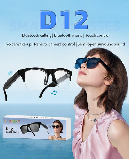Lenovo 8K HD AI Smart Glasses AI Translation Hands-Free Calling AI Chat Logging Music Playback Smart Sunglasses for Men