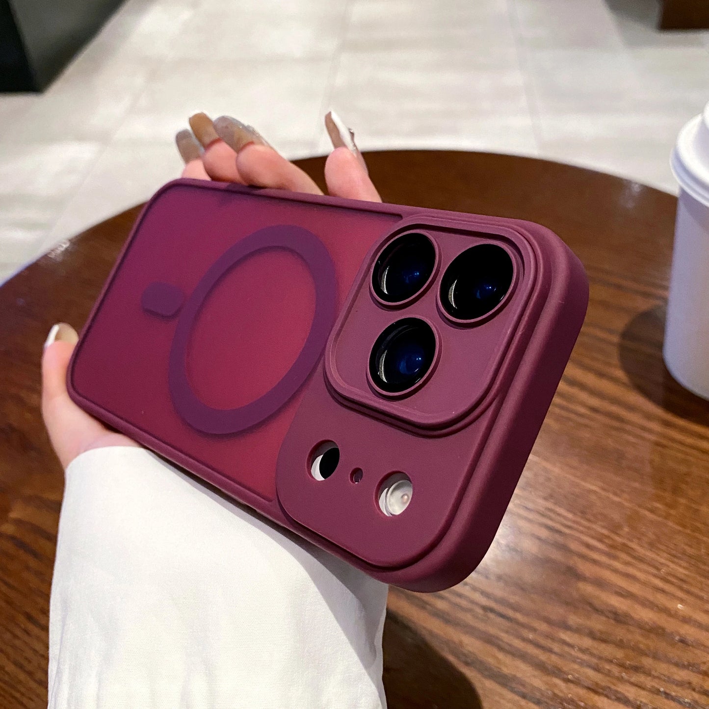 Luxury Matte Magnetic Wireless Charge Case For iPhone 17 Pro Max 17 Air 17 Pro 17 Lens Glass Film Clear Hard Bumper Back Cover
