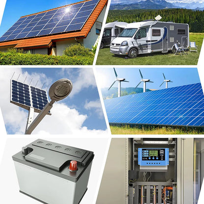 Solar charge Controller 12V/24V 30A 20A 10A Solar Regulator PWM Battery Charger LCD Display Dual USB 5V Output Timer Setting