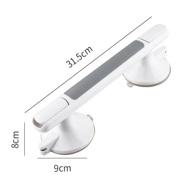 Bathroom Safety Handrail for Elderly No Drill Suction Grab Bar Non-Slip Reusable Shower Toilet Kitchen Tile Glass Wall